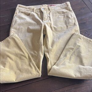 Pilcro Corduroy cropped pants in mustard 28